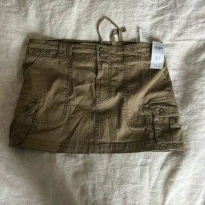 Abercrombie 2000s Utility Micro Mini Skirt Olive